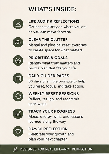 The Life Reset Workbook | 30 Days to Get Unstuck