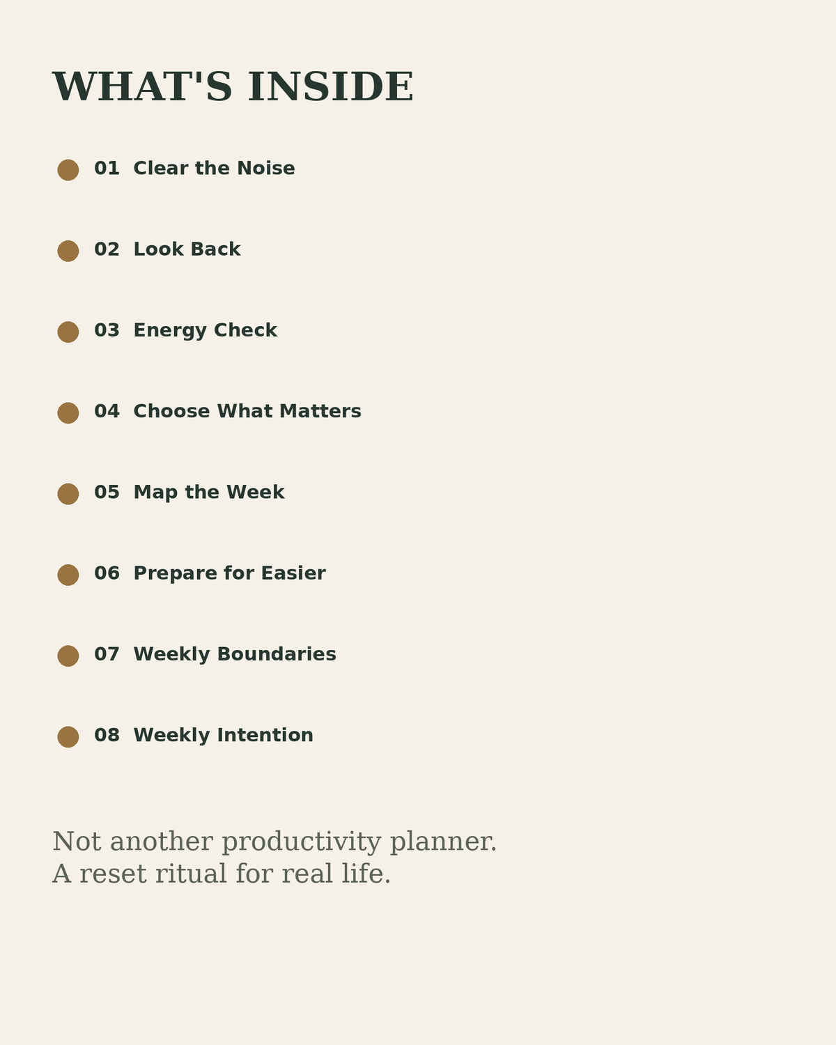 The Sunday Reset System