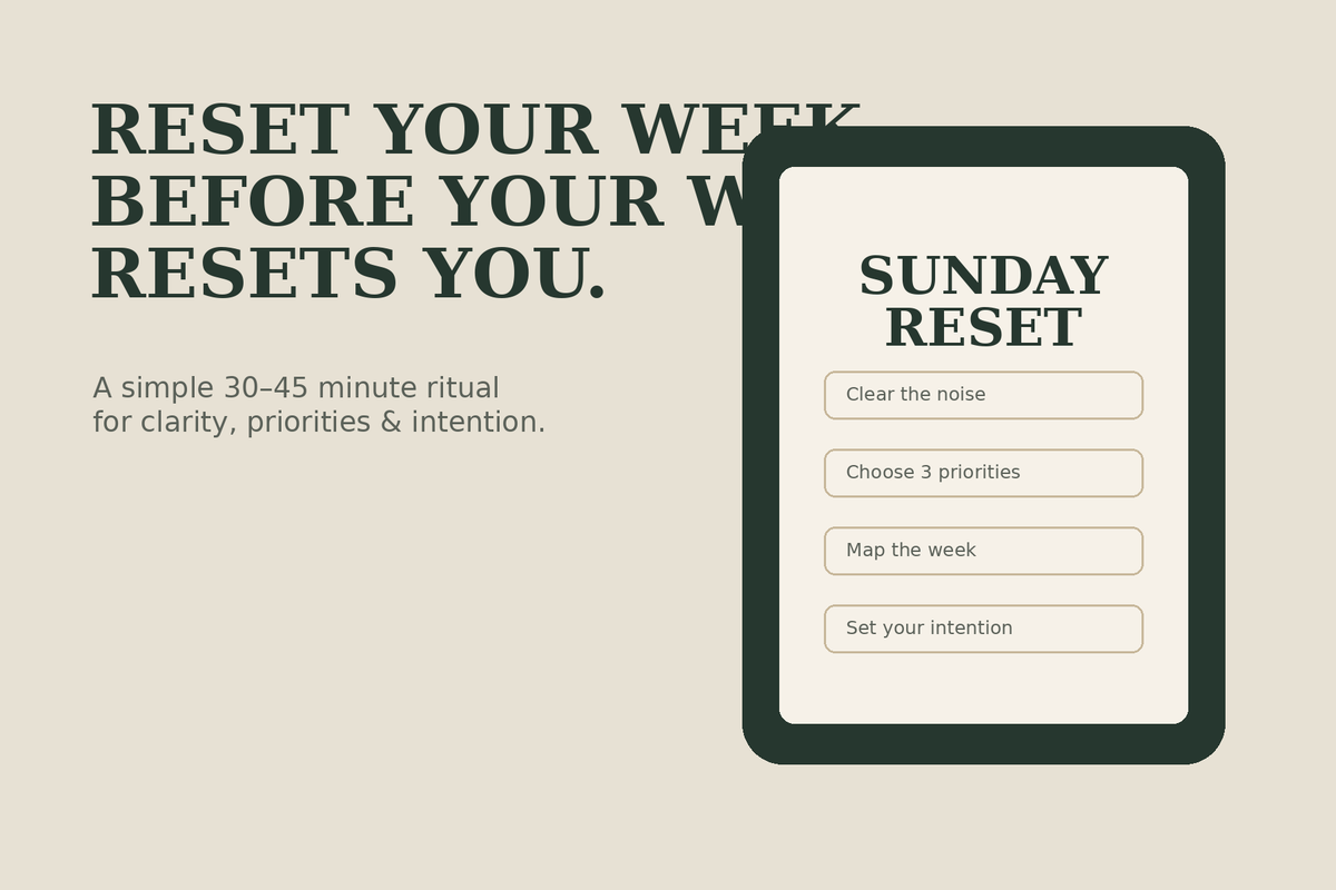 The Sunday Reset System