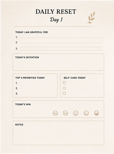 The Life Reset Workbook | 30 Days to Get Unstuck